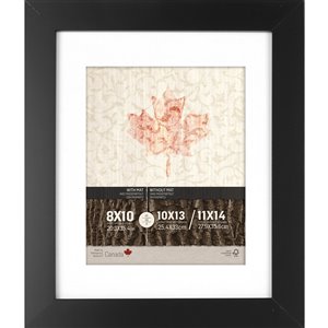 ArtMaison Canada Black Picture Frame - (Common Size: 11-in x 14-in Actual Size 12-in x15)