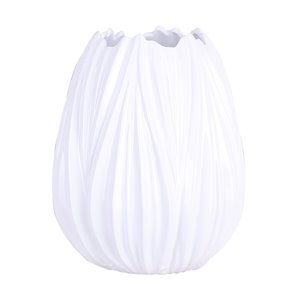 ArtMaison Canada Wave Ceramic Decorative Vase 10 x 7.5-in, White