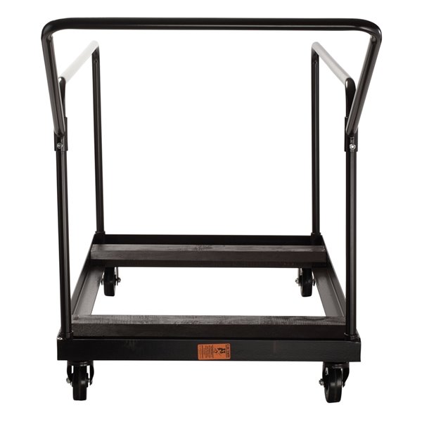 Round Folding Table Dolly - Brown - 660 lb Weight Capacity