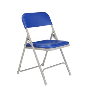 National Public Seating Lightweight Folding Chair - Blue - 4-Pack