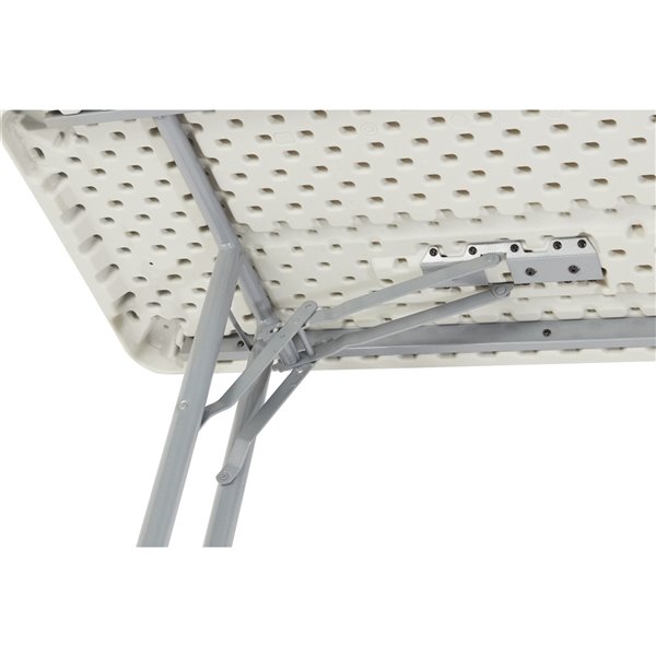 National Public Seating Heavy Duty Seminar Folding Table - 18-in x 96-in - Speckled Grey