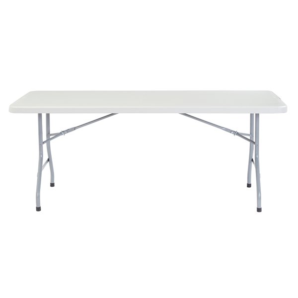 National Public Seating Heavy Duty Folding Table - 30-in x 72-in - Speckled Gray