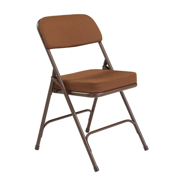 National Public Seating Vinyl Padded Folding Chair - Antique Gold - 2-Pack