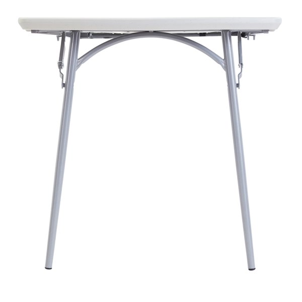 National Public Seating Heavy Duty Fold-in-Half Table - 30-in x 72-in - Speckled Grey