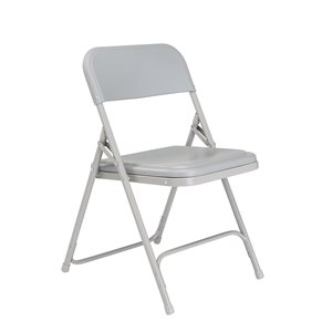 National Public Seating Lightweight Folding Chair - Grey - 4-Pack