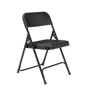 National Public Seating Lightweight Folding Chair - Black - 4-Pack