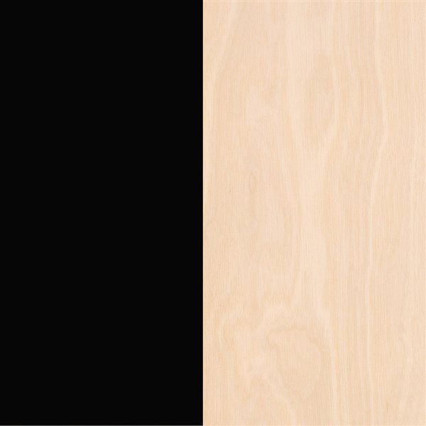 Nexera 119274 Runway TV Stand - 72-inch - Black and Birch Plywood