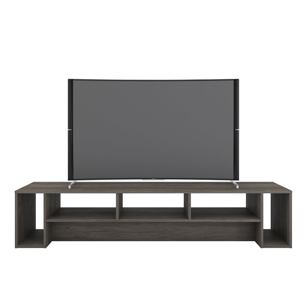 Nexera 110044 Rustik TV Stand - 72-inch - Bark Gray