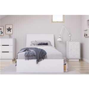 Nexera Ivory 3-Piece Twin Size Bedroom Set - White