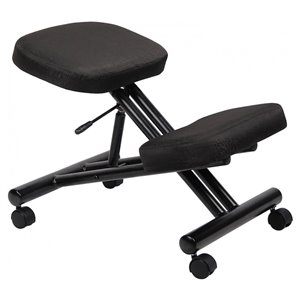 Chaise ergonomique Nicer Interior à roulettes, noir