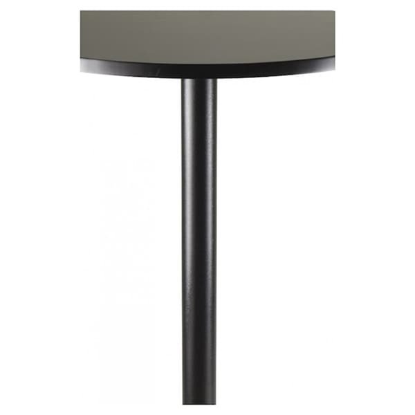 Nicer Interior Obsidian Round Bar Table - 24-in x 24-in - Black