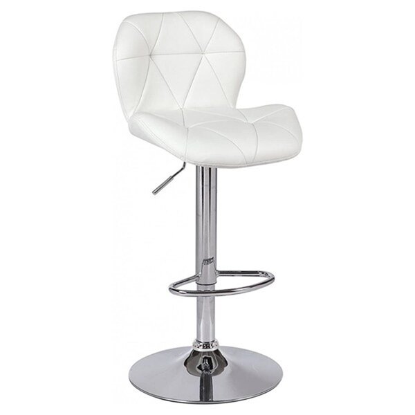 Nicer Interior Tripatch Adjustable Bar Stool - White