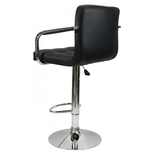 Tabouret roulant Caressoft de Nicer Interior avec hauteur ajustable, noir