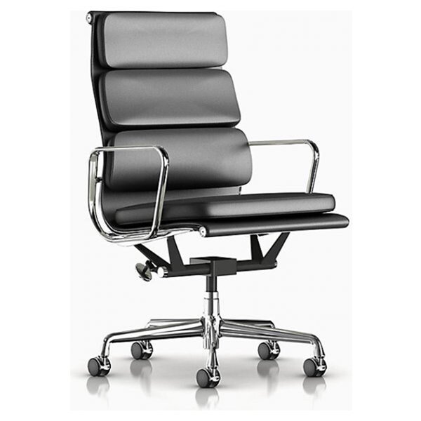 Chaise de cadre Eames par Nicer Interior, haut dossier, noir