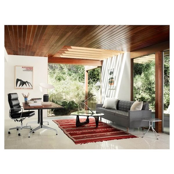 Chaise de cadre Eames par Nicer Interior, haut dossier, noir
