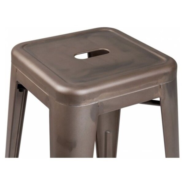 Nicer Interior Tolix Stackable Counter Stool  - Gunmetal