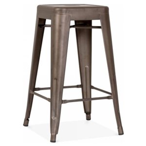 Tabouret pour comptoir Tolix de Nicer Interior, bronze industriel