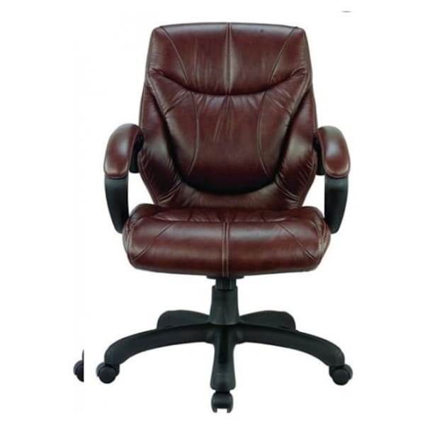 Nicer Interior Ergonomic Executive Chair - Chocolate Brown Leather