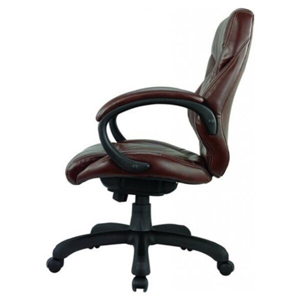 Nicer Interior Ergonomic Executive Chair - Chocolate Brown Leather