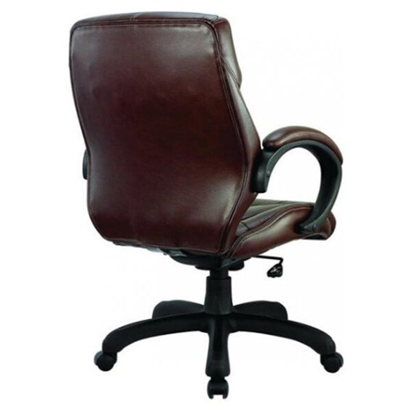 Nicer Interior Ergonomic Executive Chair - Chocolate Brown Leather