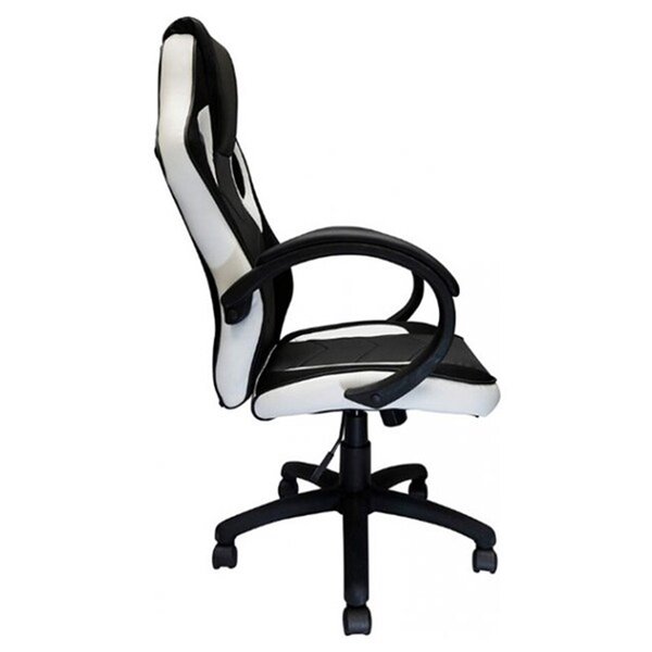 Nicer Interior Reclining Gaming Chair - Black and White