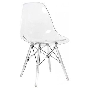 Nicer Interior Eames Dining Side Chair - Clear - Set of 2