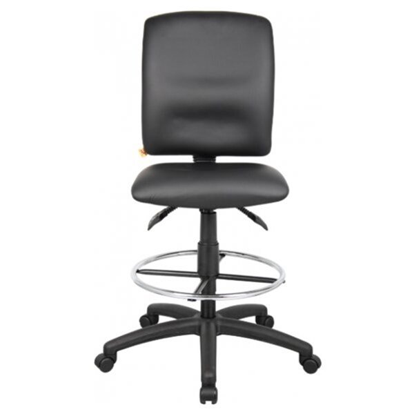 Chaise à roulettes par Nicer Interior, ergonomique et multifonction, noir