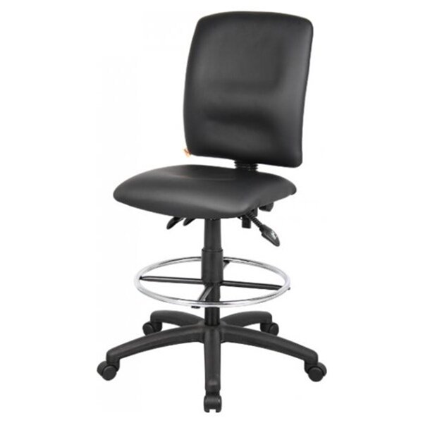 Nicer Interior Multi-Function Ergonomic Drafting Chair without Arms - Black