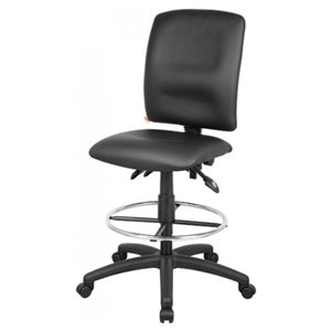 Nicer Interior Multi-Function Ergonomic Drafting Chair without Arms - Black