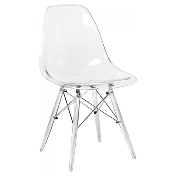 Nicer Interior Eames Dining Side Chair - Clear - Set of 4
