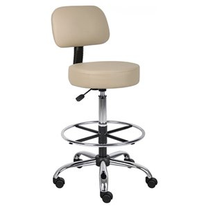 Nicer Interior Caressoft Medical Drafting Stool - Beige