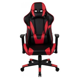 Fauteuil de jeux ergonomique par Nicer Interior, noir et rouge