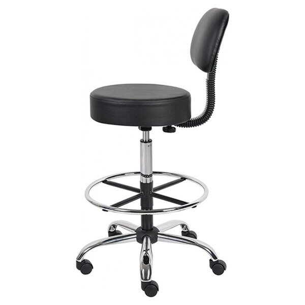 Tabouret roulant Caressoft de Nicer Interior, noir