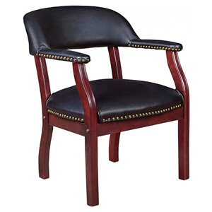 Fauteuil d'accueil traditionnel Nicer Interior, noir