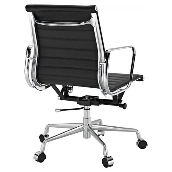 Nicer Interior Modern Executive Chair - Black Polyurethane