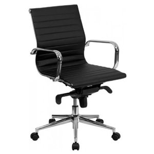 Nicer Interior Modern Executive Chair - Black Polyurethane
