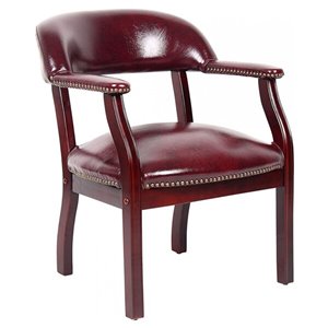 Nicer Interior Traditional Reception Chair - Burgundy