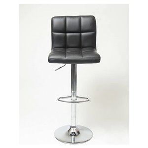 Tabouret de bar pivotant et réglable Hexagrid de Nicer Interior, noir