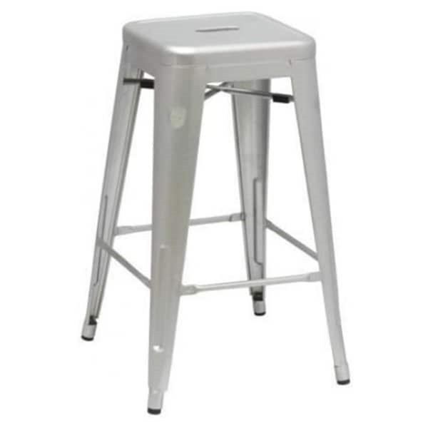 silver tolix bar stool