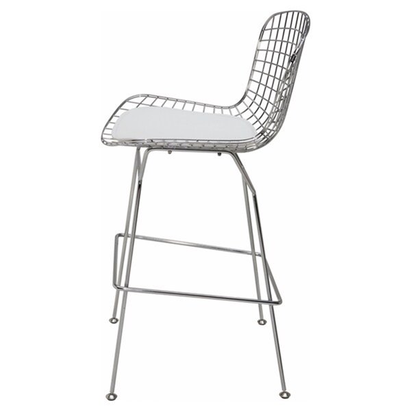 Tabouret pour comptoir Harry Bertoia de Nicer Interior, blanc, ens. de 2