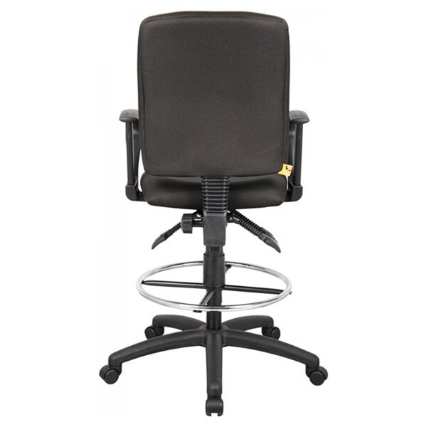 Nicer Interior Multi-Function Ergonomic Drafting Chair with Adjustable Arms - Black Fabric