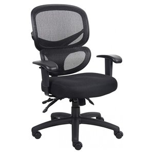 Nicer Interior Multi-Function Ergonomic Desk Chair - Adjustable Height - Black
