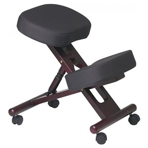 Chaise de dessinateur en mousse mémoire par Nicer Interior, noir/brun cerise