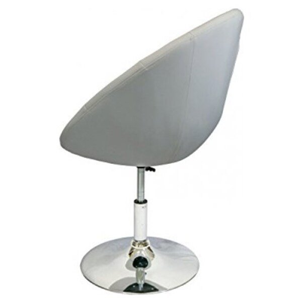 Nicer Interior Adjustable Swivel Stool  - White Faux Leather - Set of 2