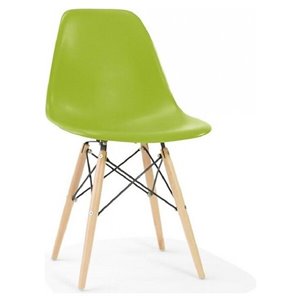 Nicer Interior Eiffel Dining Side Chair - Green/Natural