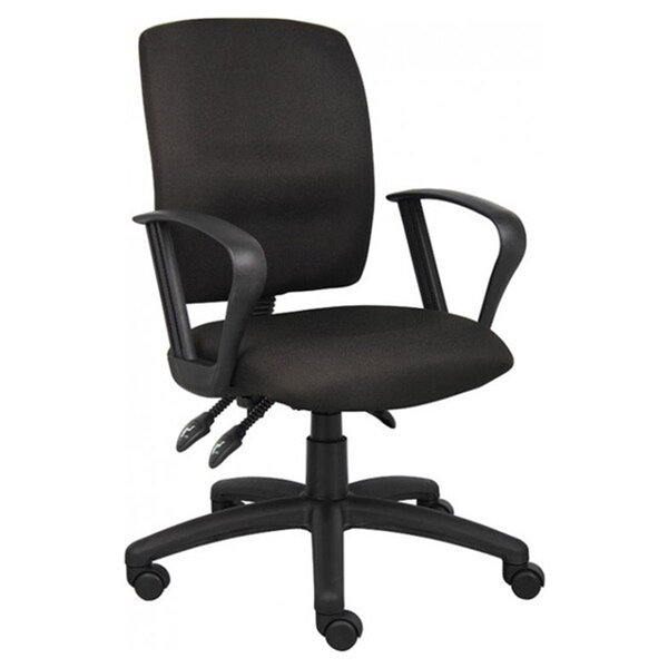 Chaise de bureau multifonction ergonomique par Nicer Interior, accoudoirs ajustables, noir