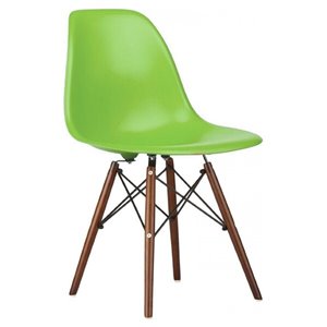 Chaise pour salle à manger Eiffel de Nicer Interior, vert/bois brun, ens. de 6