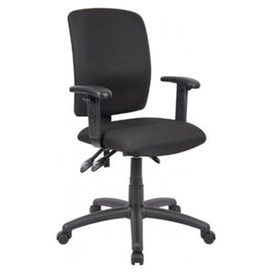 Nicer Interior Multi-Function Ergonomic Desk Chair - Adjustable Arms - Black
