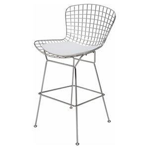 Tabouret pour comptoir Harry Bertoia de Nicer Interior, blanc