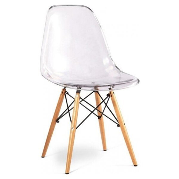 Nicer Interior Eiffel Dining Side Chair - Clear/Natural
